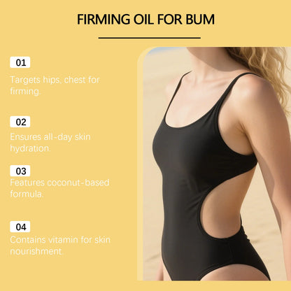 Coconut Brazilian Firming Body Oil - Hydrating & Tightening Skin Care Treatment