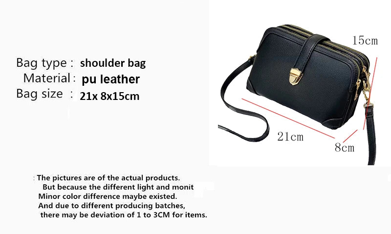Luxury Vintage Square Shoulder Bag
