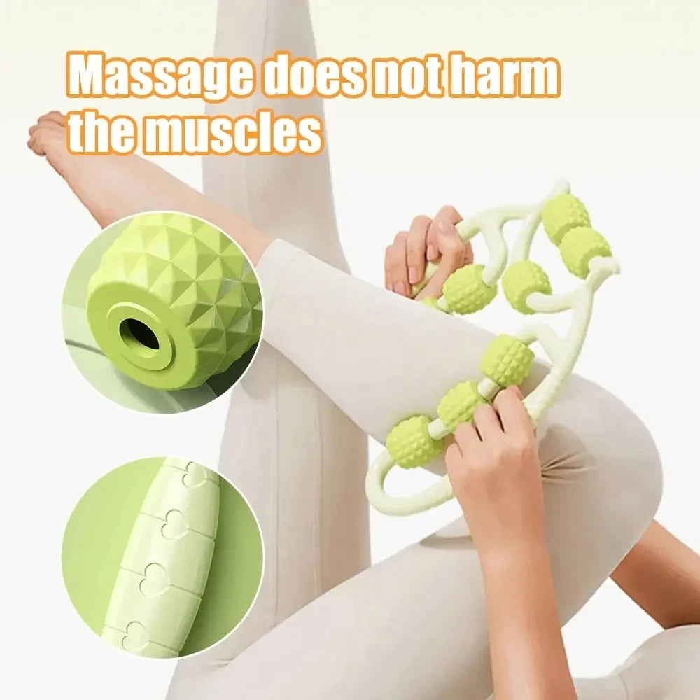 12-Wheel Leg Massager - Roller for Muscle Recovery & Slimming