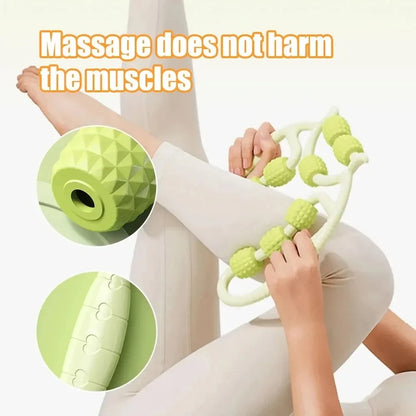 12-Wheel Leg Massager - Roller for Muscle Recovery & Slimming