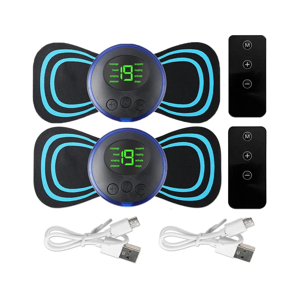 Mini EMS Neck & Body Massager - Portable TENS Muscle Stimulator