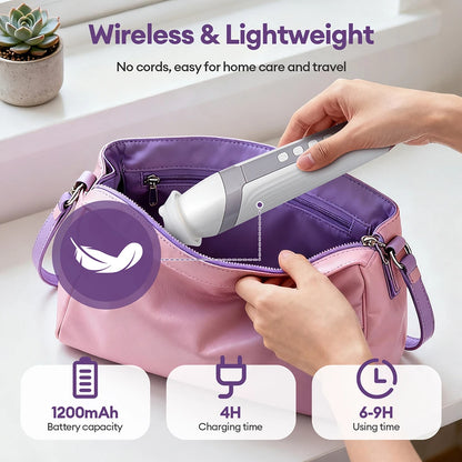 CO2 Oxygen Bubble Facial Machine - Portable LED Light Therapy Deep Cleansing Face Massager
