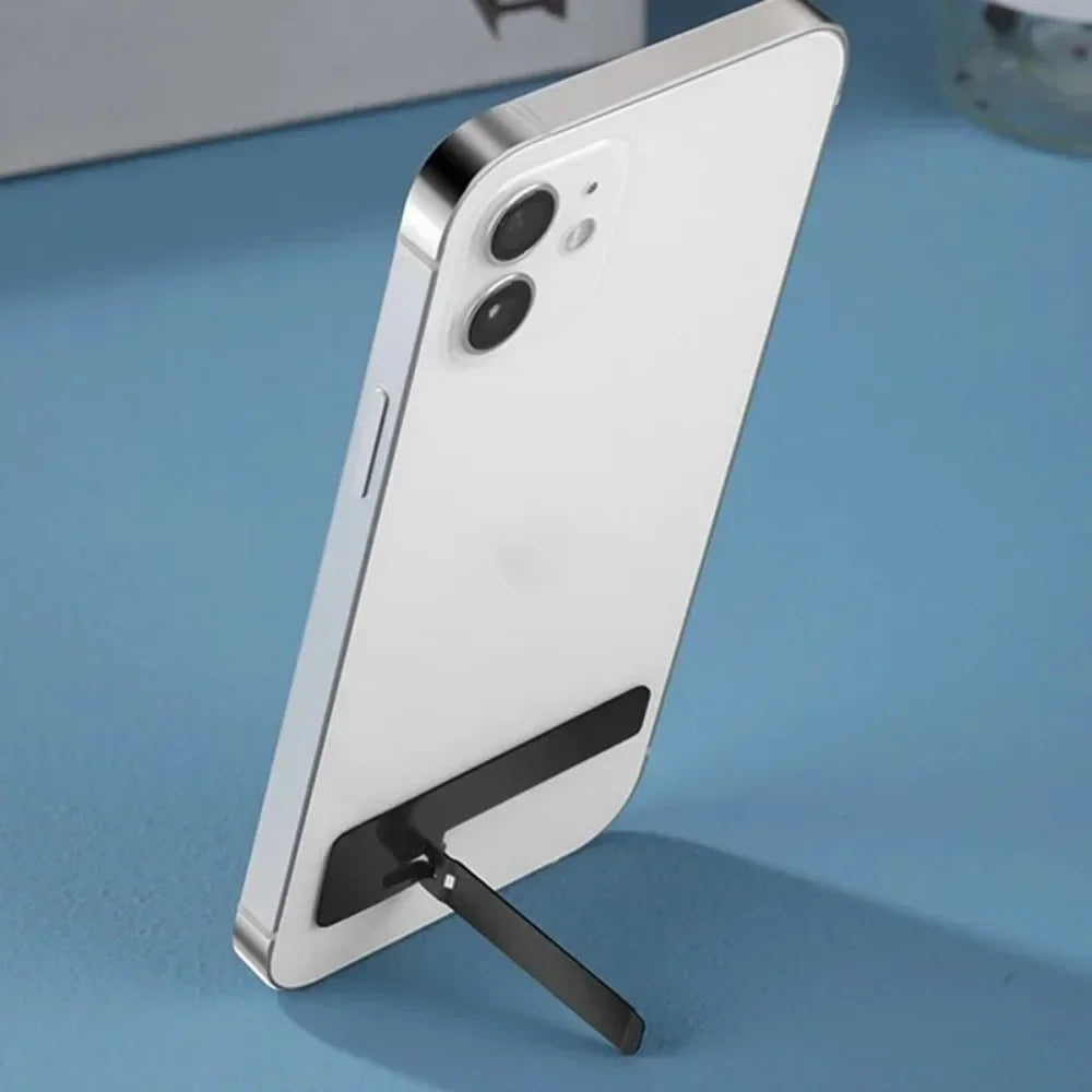 2pcs Ultra-Thin Invisible Phone Kickstand - Universal Folding Metal Desk Stand - 3