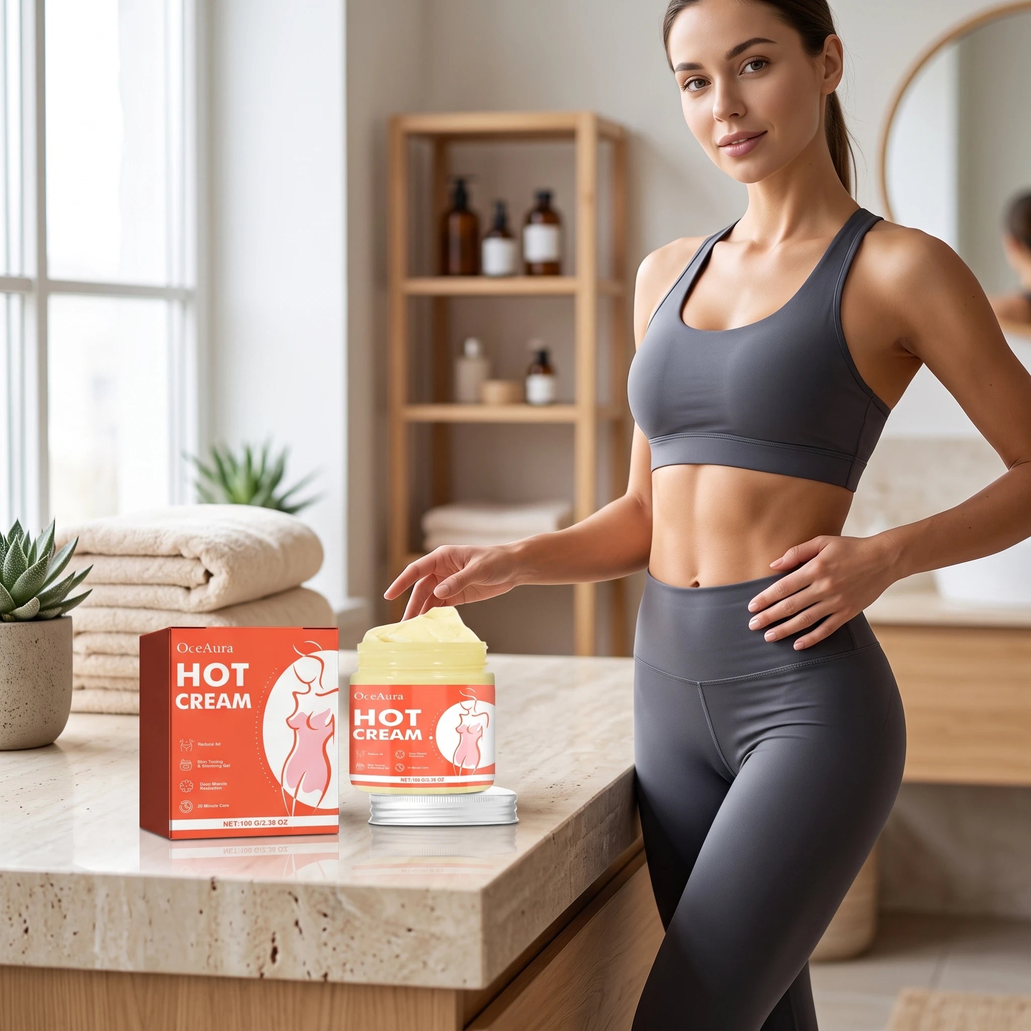 Anti-Cellulite Hot Cream for Body Slimming & Toning Massage Gel - 6
