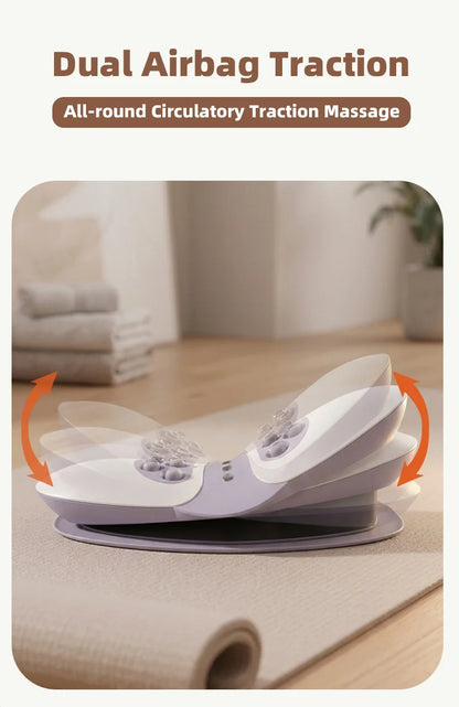 Electric Lumbar Traction & Massage Device for Lower Back Pain Relief