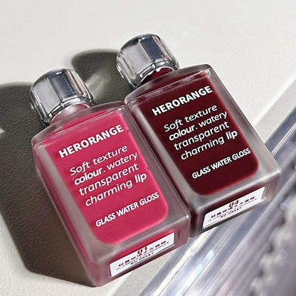 Glass-Like Lip Lacquer - Mirror Shine Hydrating Long-Lasting Lipstick