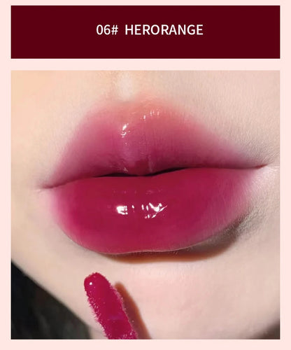 Glass-Like Lip Lacquer - Mirror Shine Hydrating Long-Lasting Lipstick