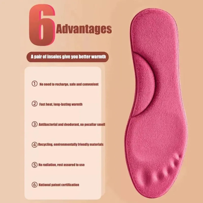 4D Arch Support Orthopedic Insoles - Shock-Absorbing Thermal Shoe Inserts - 16