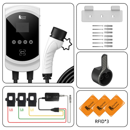 Smart EV Charging Station: Type 2 Wallbox with WiFi, App & Load Balancing
