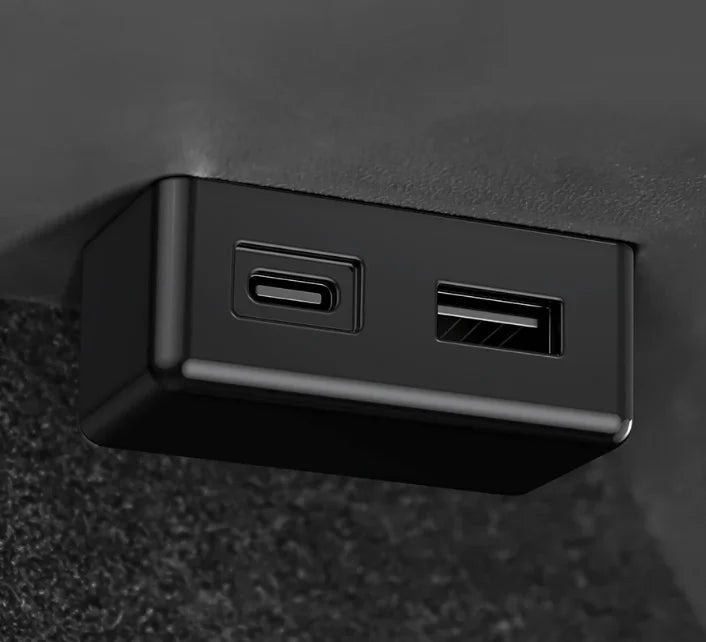 48W Dual USB OBD Fast Charger Adapter for Tesla Model 3, Y, S, X | PD Type-C & USB-A