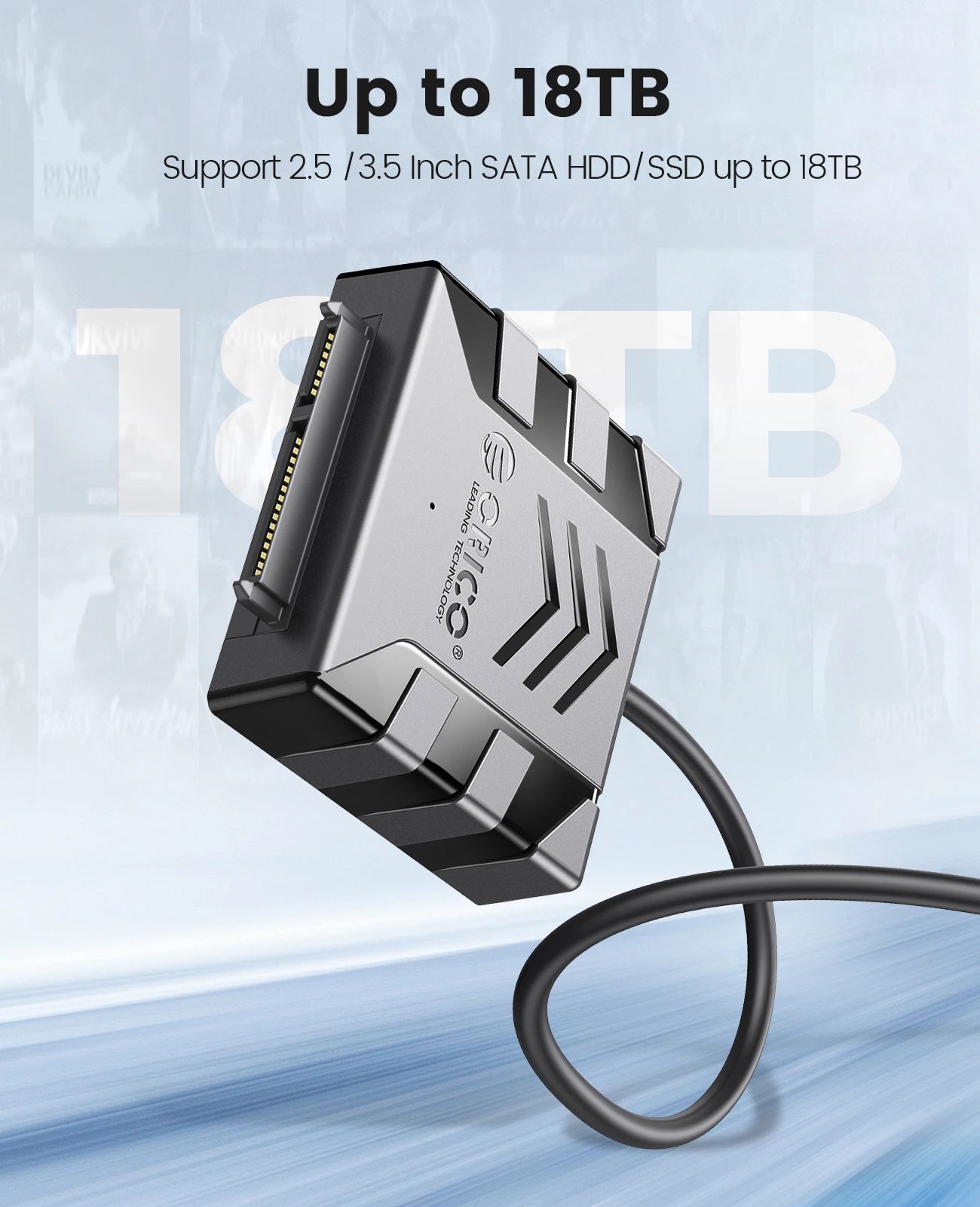 USB 3.0 to SATA Adapter Cable for 2.5/3.5" HDD/SSD - 5Gbps Fast Data Transfer