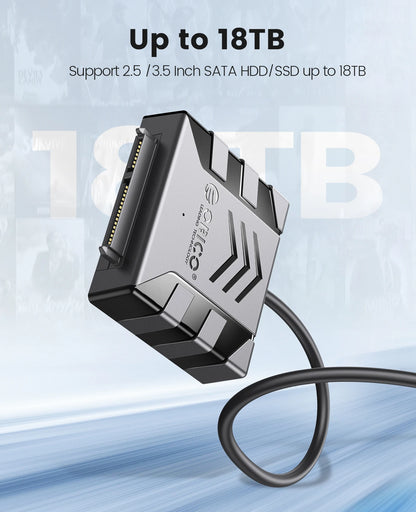 USB 3.0 to SATA Adapter Cable for 2.5/3.5" HDD/SSD - 5Gbps Fast Data Transfer