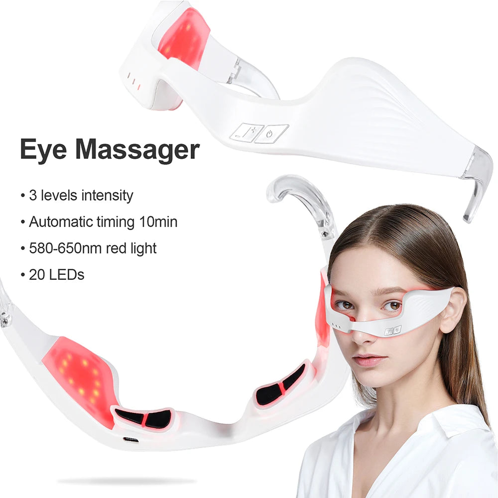 Electric EMS Red Light... Eye Massager for Fatigue & Wrinkles - 11