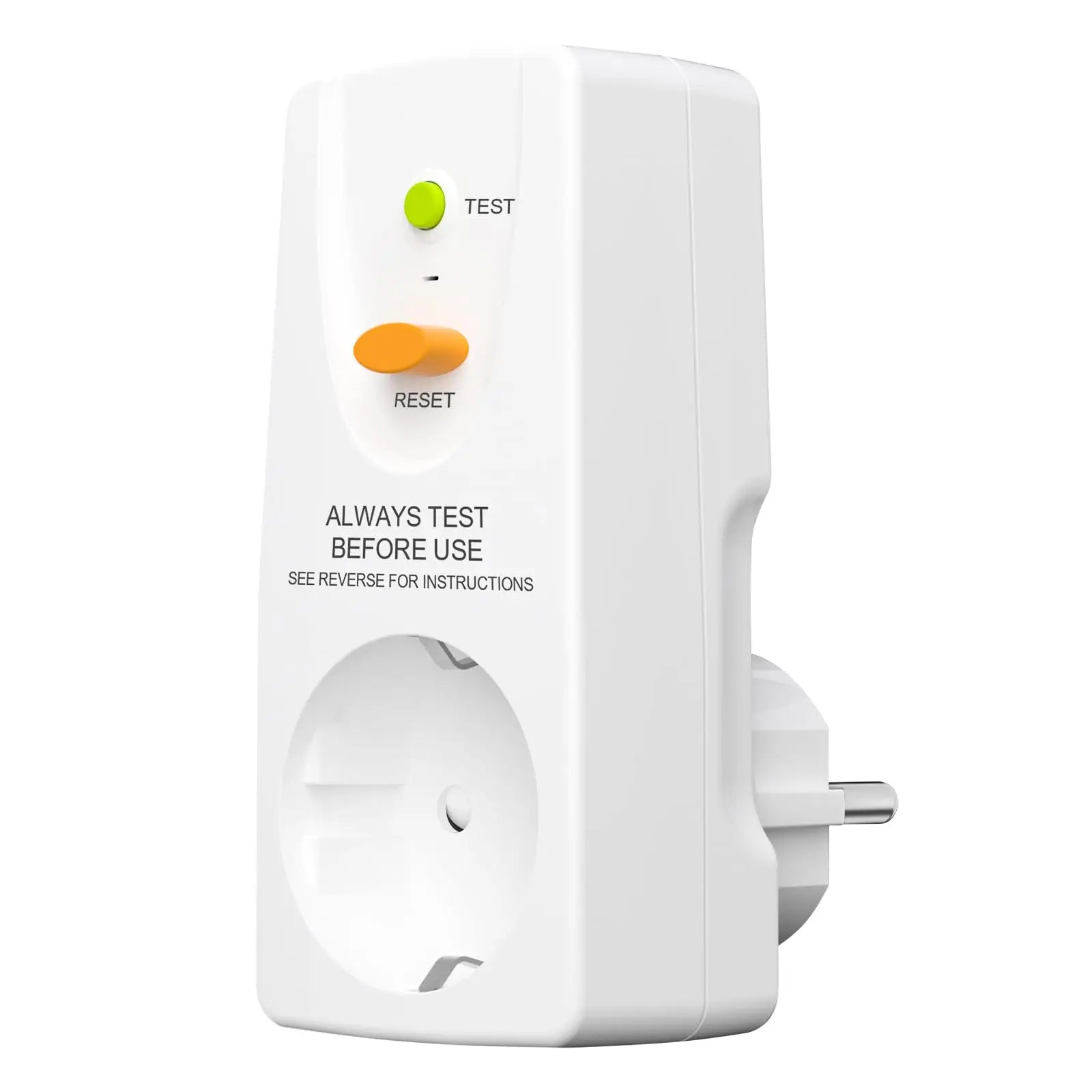 EU GFCI Leakproof Safety Plug - 16A RCD Circuit Breaker for Home & Outdoor - 17