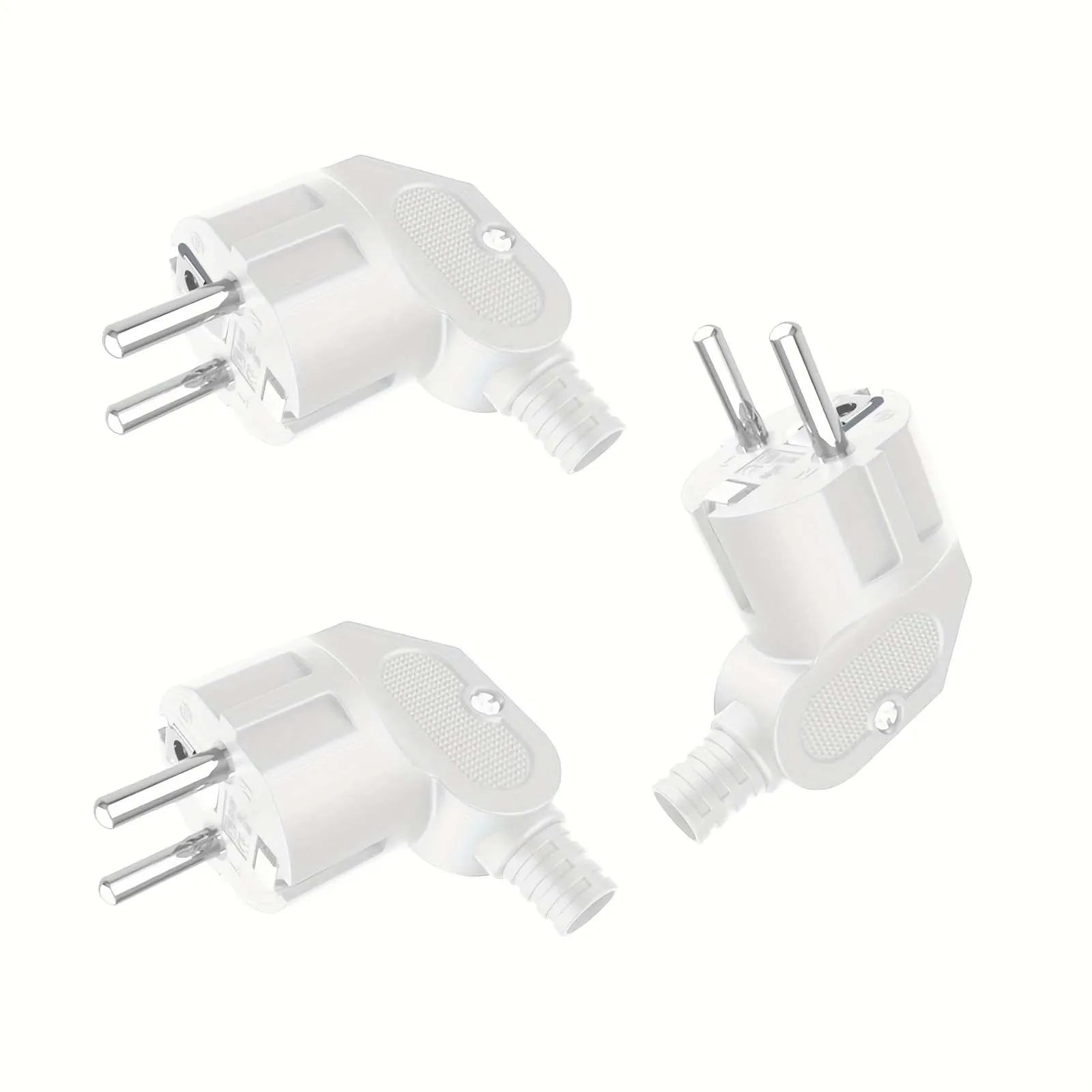 3PCS IP44 Schuko EU Plug Male Replacement Connector 16A 250V Waterproof - 13