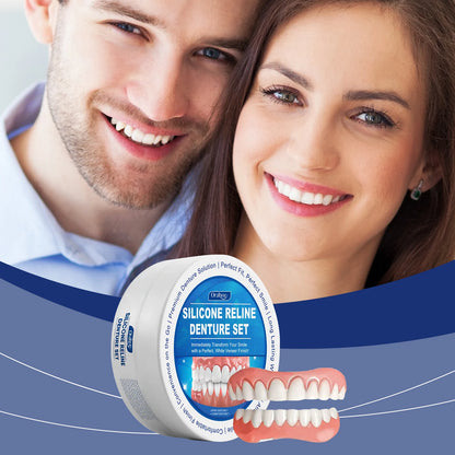Flexible Silicone Cosmetic Denture Reline Set for Instant Smile Transformation