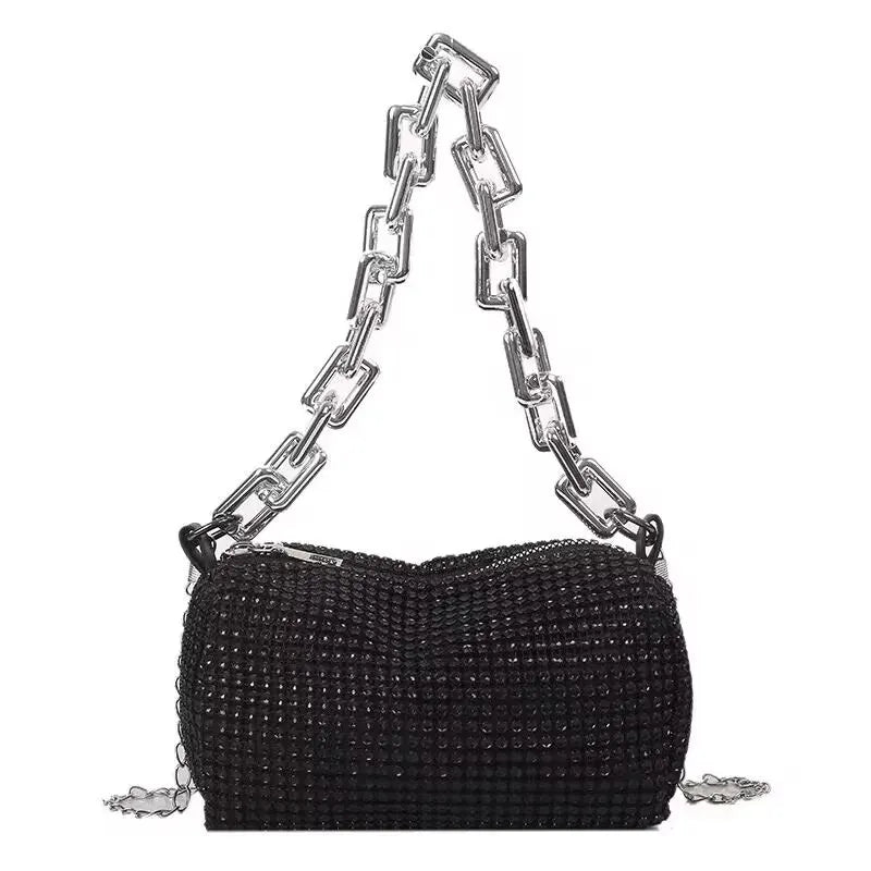 Luxury Rhinestone Bucket Bag