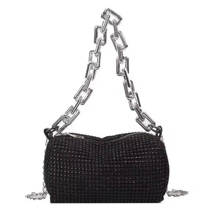 Luxury Rhinestone Bucket Bag