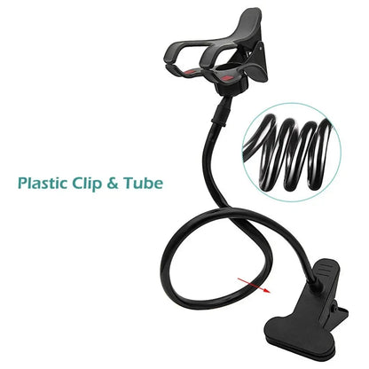 Flexible Gooseneck Phone Holder - Hands-Free Bed & Desk Mount Stand