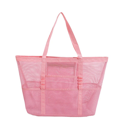 Luxury Canvas Mesh Beach Tote
