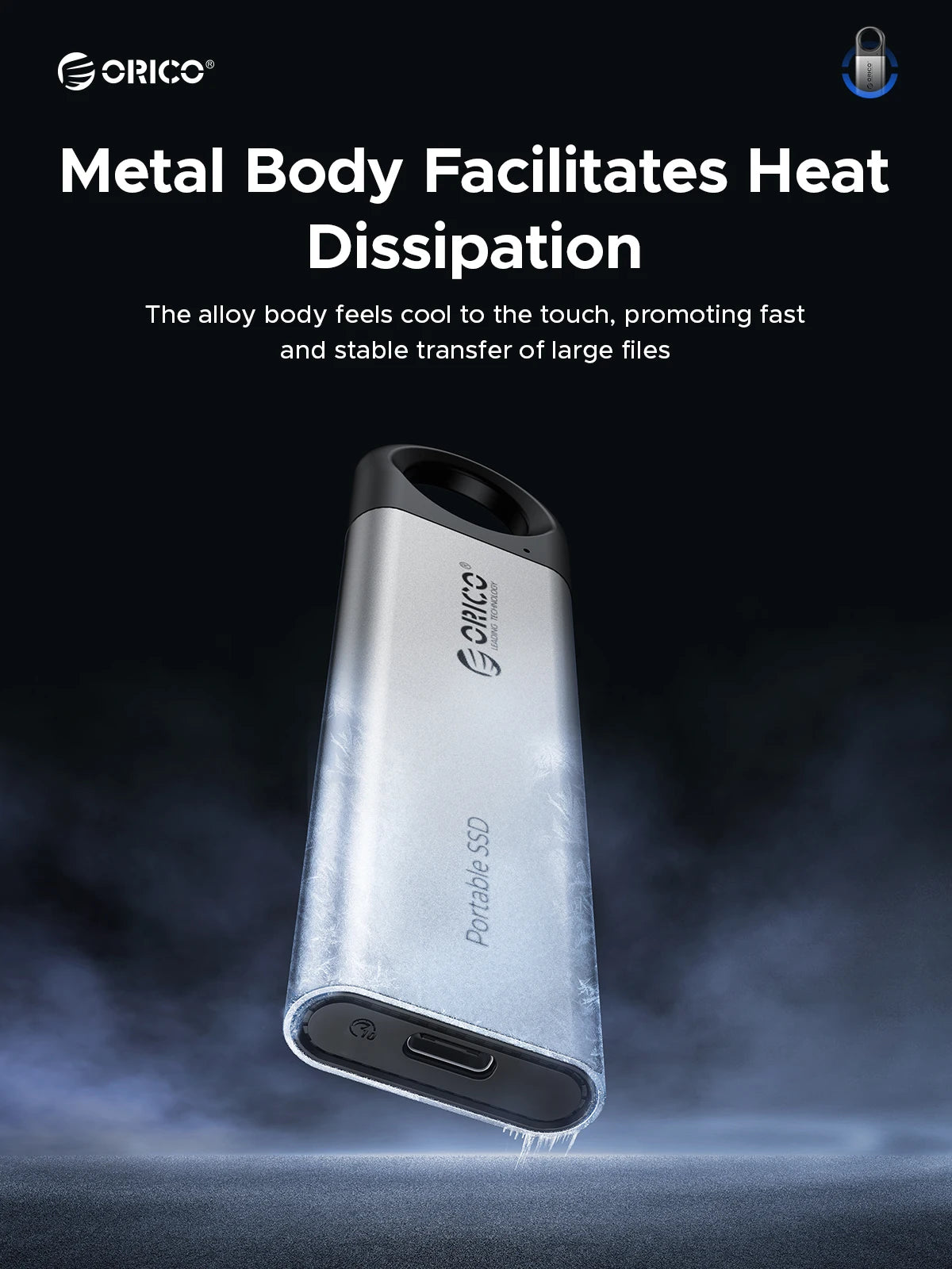 ORICO Portable External SSD - High-Speed 1TB Solid State Drive for Gaming