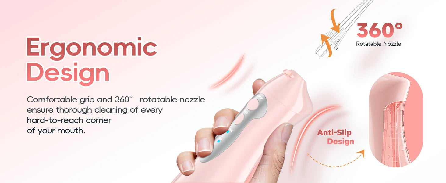 Portable Rechargeable Cordless Water Flosser for Teeth Deep Cleaning - 9