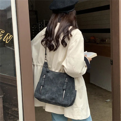 Luxury Retro Matte Shoulder Bag