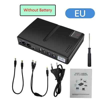 Mini UPS DC Power Supply for Routers, WiFi & Security Cameras (18W)
