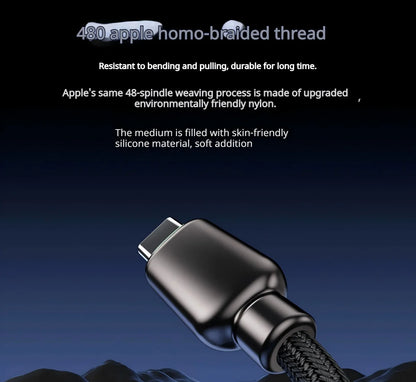 240W USB-C Fast Charging Cable with Real-Time LED Power Display