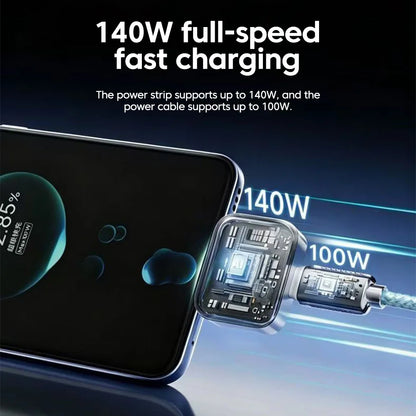 Smart Auto-Disconnect USB-C Fast Charger - 120W Battery Protection Adapter