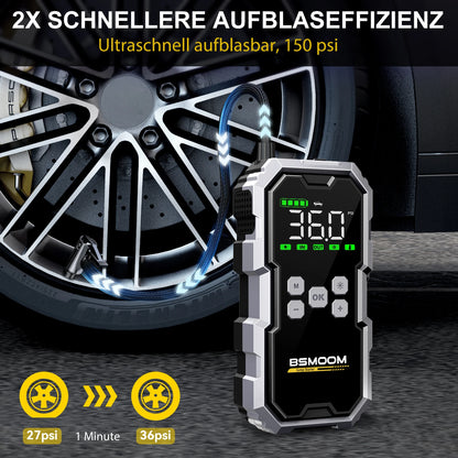 7000A Portable Car Jump Starter with 150PSI Air Compressor & Power Bank