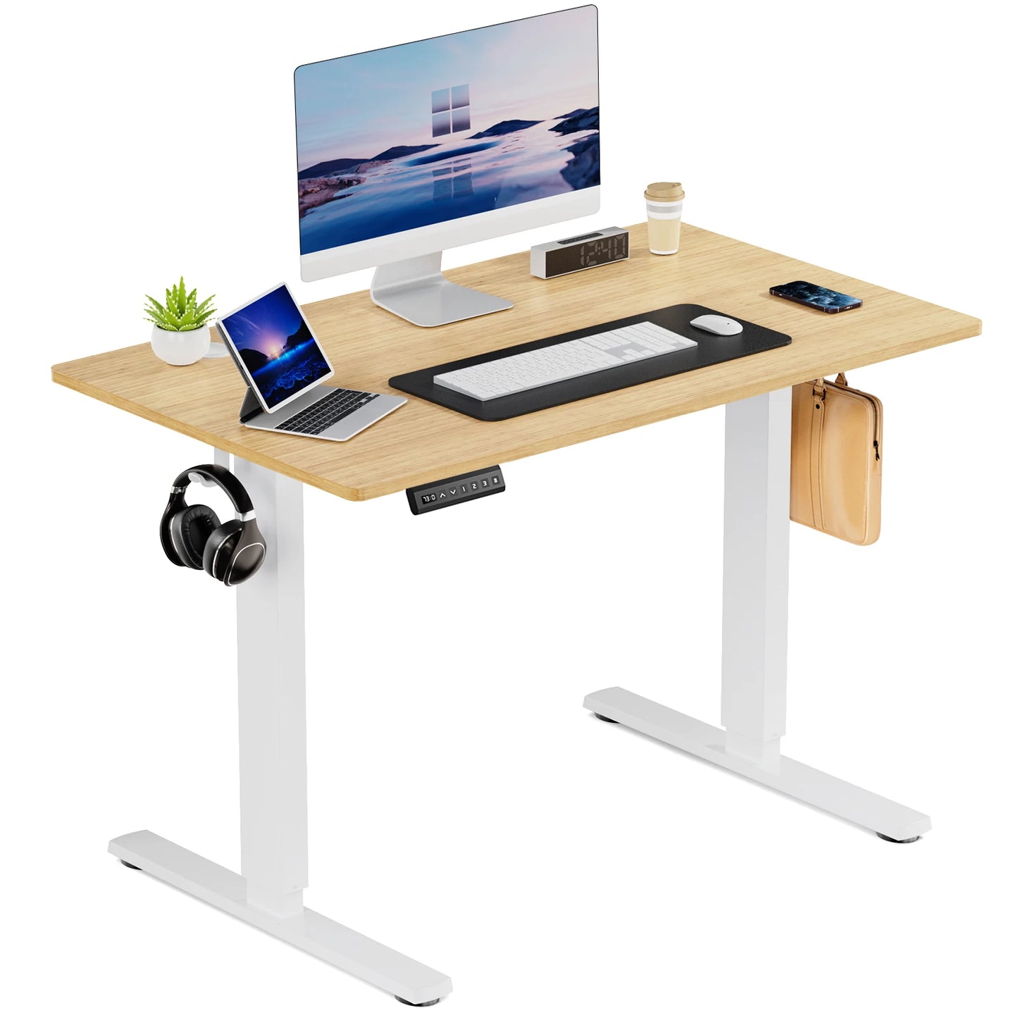 Electric Standing Desk 40x24 Height Adjustable Sit-Stand Computer Table