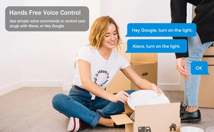 AU Smart WiFi Plug with Energy Monitor - Voice Control & Timer Socket