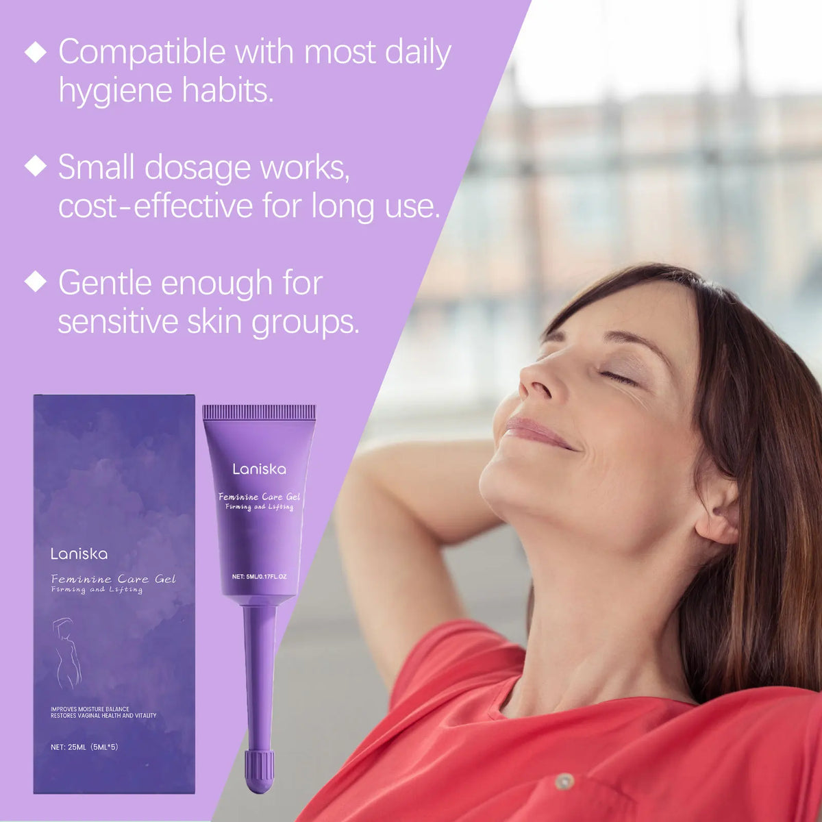 Feminine Intimate Care Gel - Natural Moisturizing & Refreshing Personal Hygiene