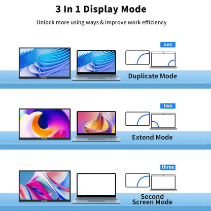 18.5" Portable 120Hz Monitor - 1080P IPS Full HD Laptop Second Screen
