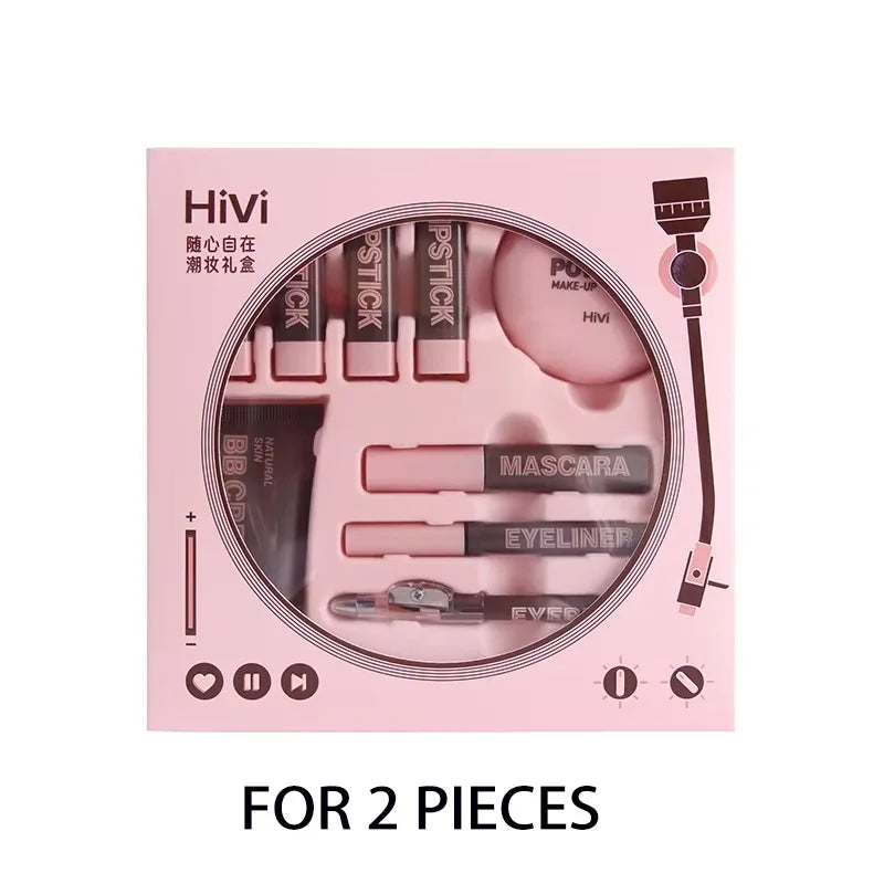 Professional All-in-One Makeup Gift Set - Lipsticks, BB Cream & Essentials - 16