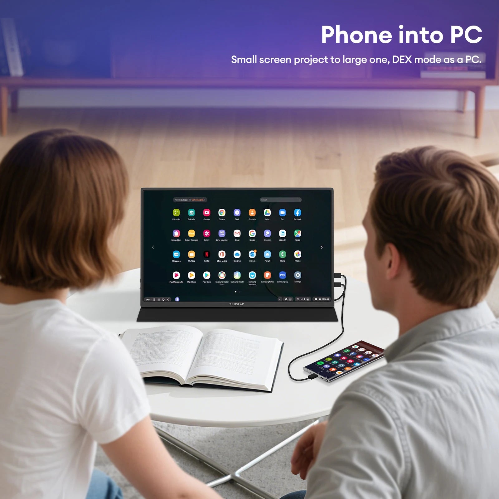 16" 2.5K 144Hz Portable Gaming Monitor - QHD IPS Travel Display for Laptop - 4