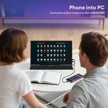 16" 2.5K 144Hz Portable Gaming Monitor - QHD IPS Travel Display for Laptop