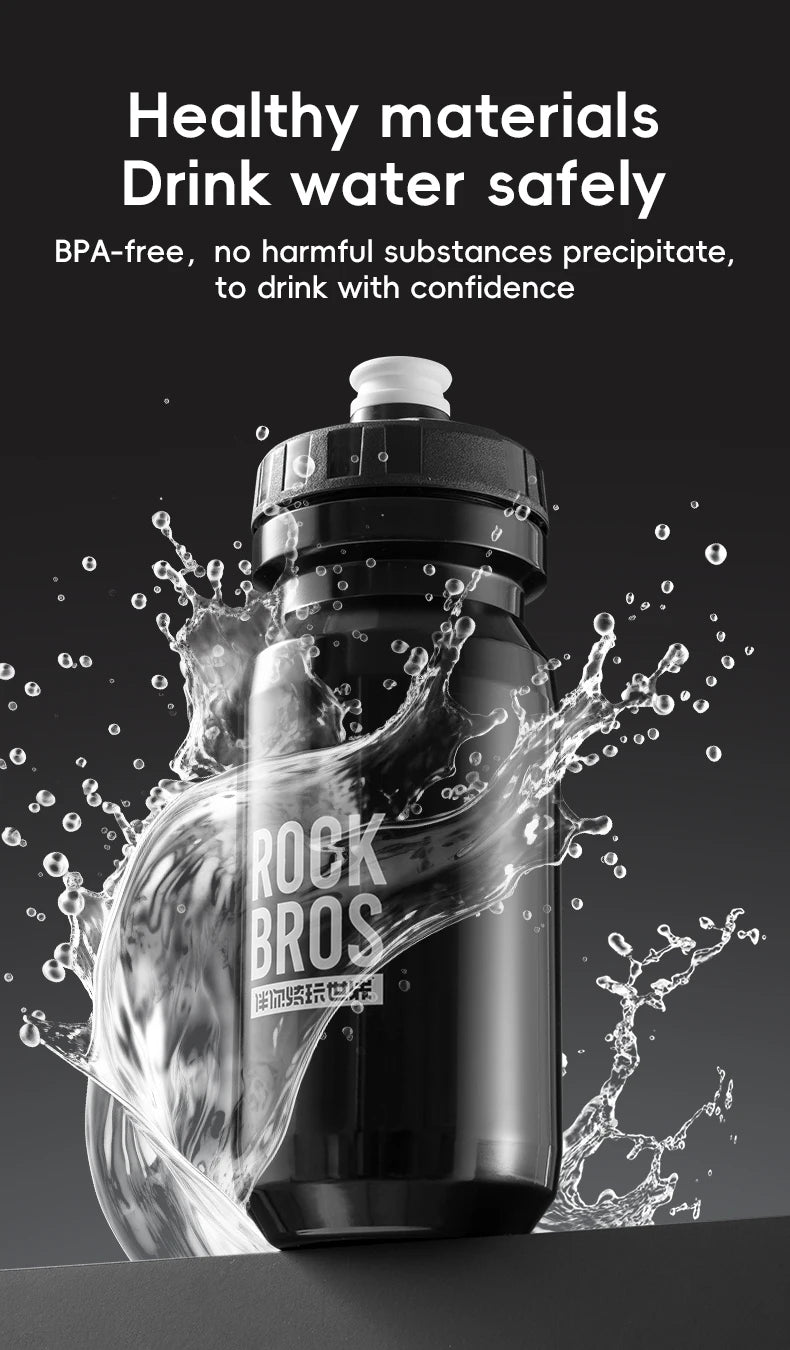 ROCKBROS 600ML Squeeze Sports Water Bottle for Cycling & Outdoor Activities - 11