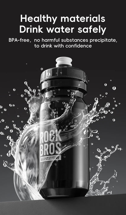 ROCKBROS 600ML Squeeze Sports Water Bottle for Cycling & Outdoor Activities