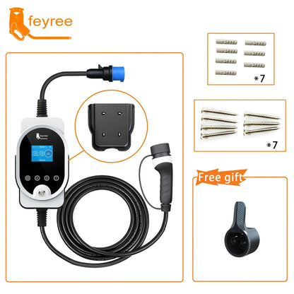 7KW Type 2 EV Wallbox Charger - Smart Wi-Fi App Control Fast Charging