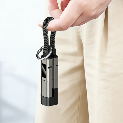 4-in-1 Fast Charging Keychain Cable with LED Power Display