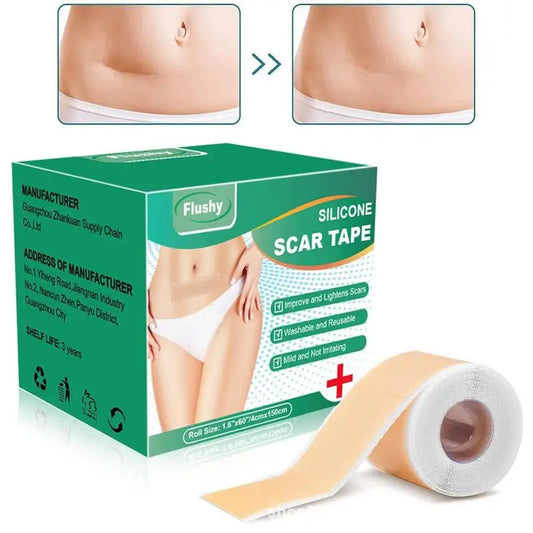 Silicone Scar Removal Tape - Waterproof, Reusable Adhesive Gel Sheet for Scar Repair