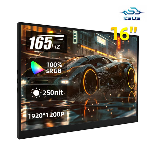16" Portable Gaming Monitor, 165Hz 1200P IPS Display for Laptop & Console