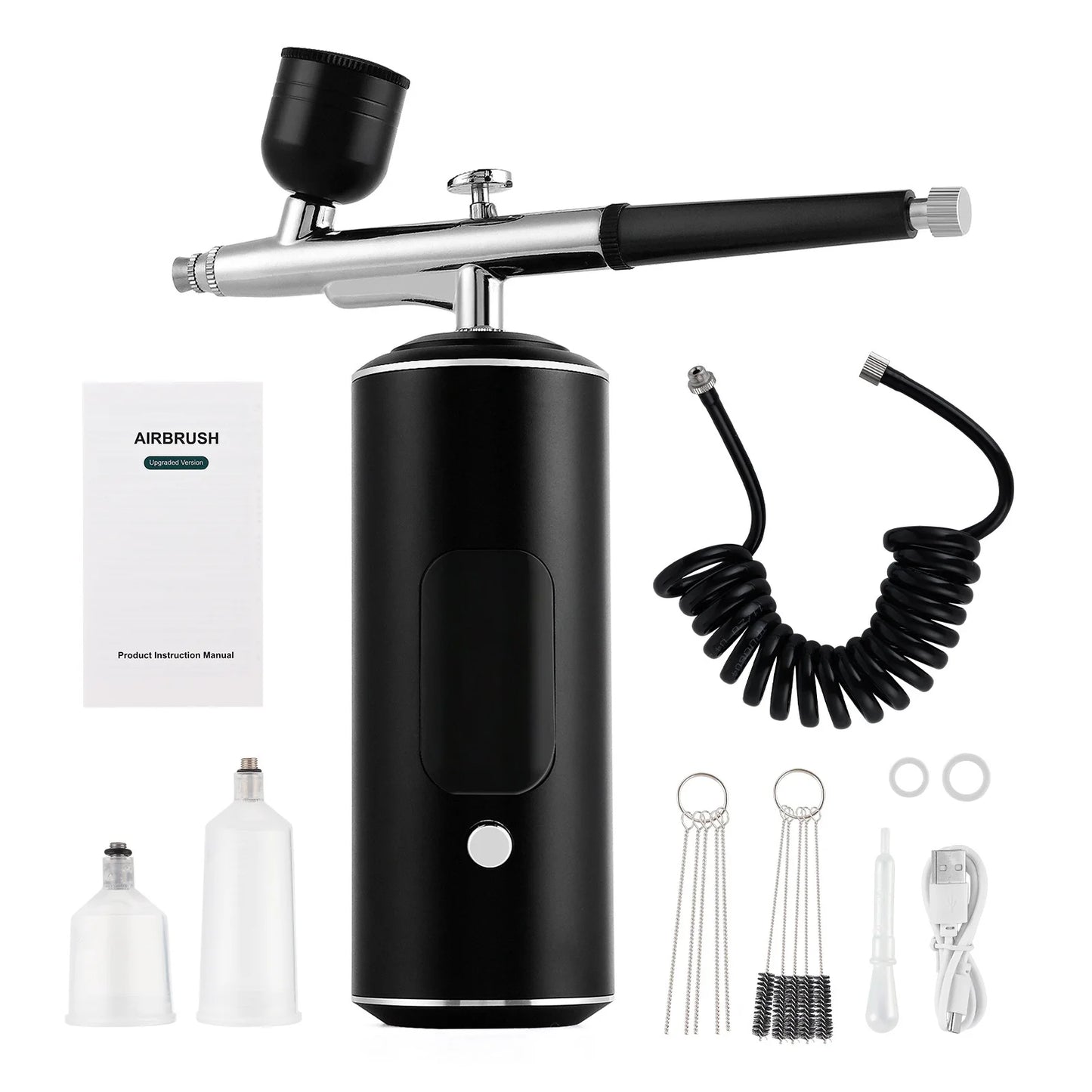 Cordless Airbrush Kit with Compressor for Nails, Cake & Makeup