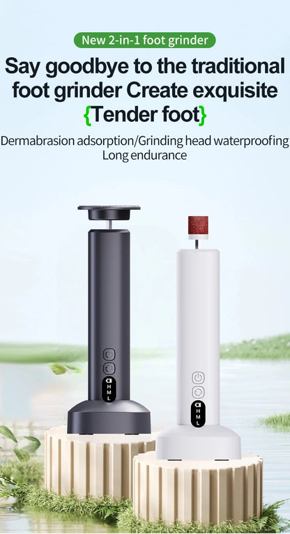 Electric Foot Callus Remover - Professional Cordless Pedicure Tool for Smooth Feet