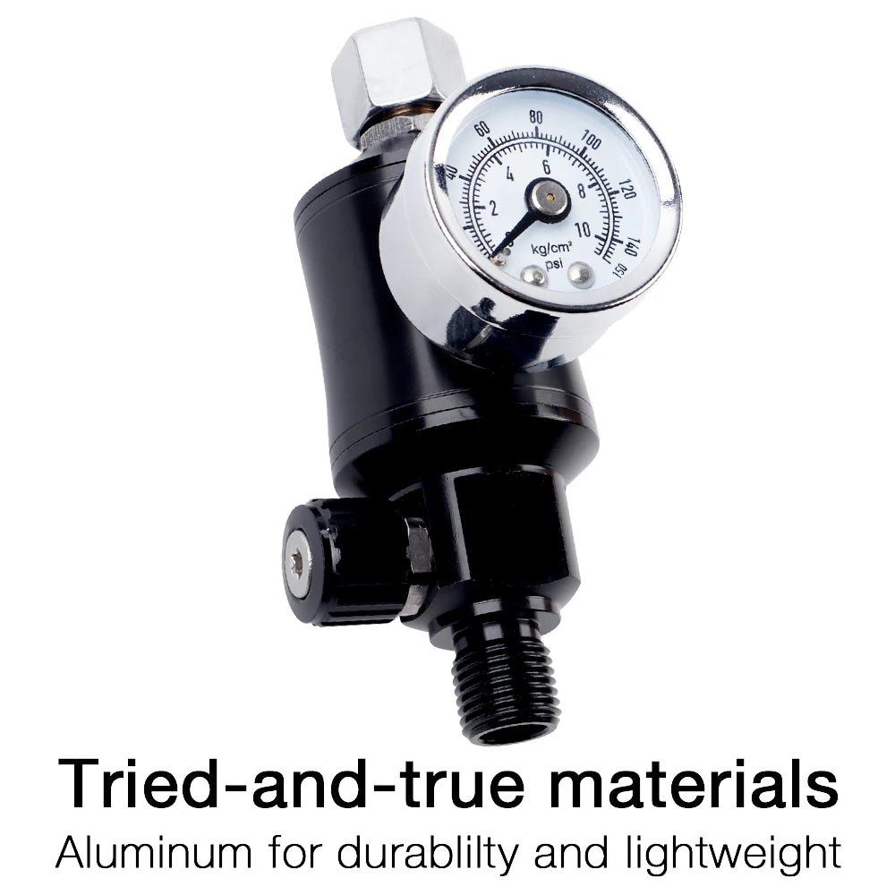 Spray Gun Air Pressure Regulator & Oil-Water Separator Filter Gauge - 150 PSI - 9