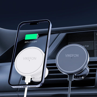 30W Magnetic Fast Wireless Car Charger Holder for iPhone 12-16 Series