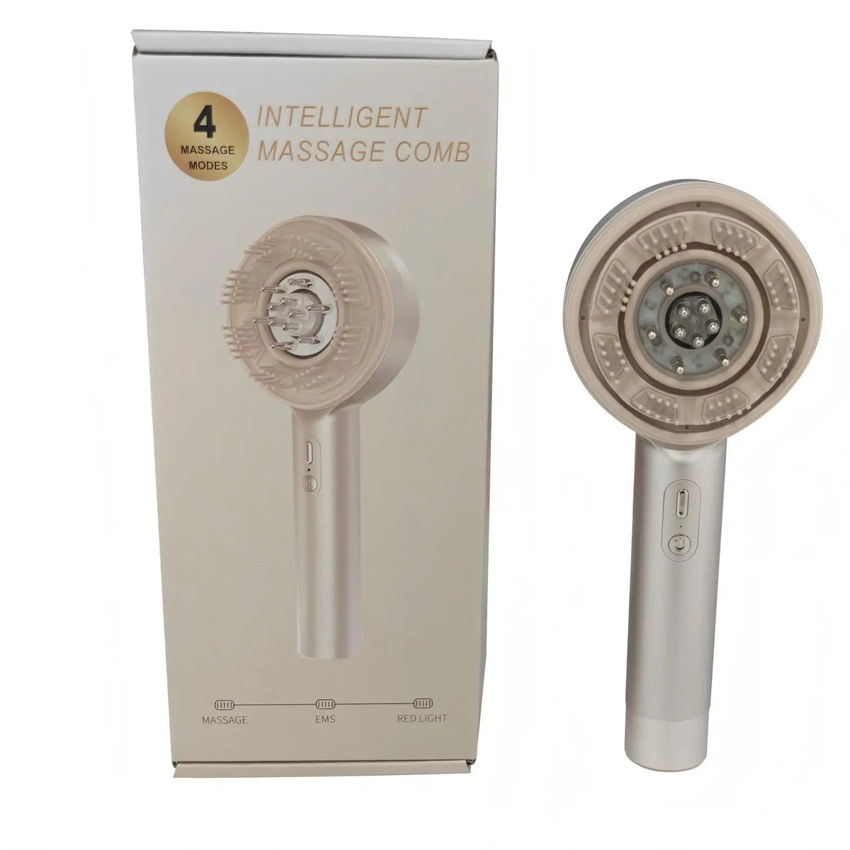 4-in-1 Electric Scalp Massager & Hair Growth Serum Applicator Brush