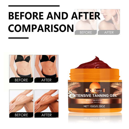 Intensive Tanning Gel - Natural Sunless Bronzer & Skin Hydrating Accelerator